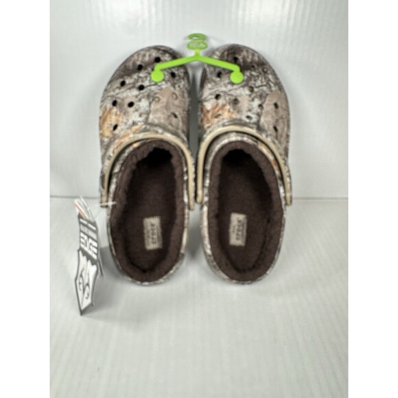 Size 8 Mens Crocs Classic Lined Realtree Edge Camo Casual Shoes 205377-280 NEW